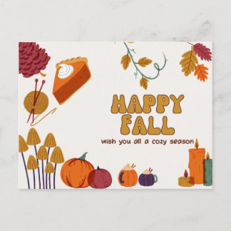 Postal de otoño feliz