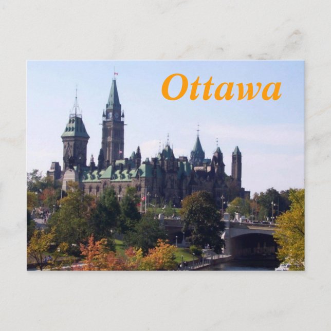 Postal de Ottawa Canada (Anverso)