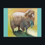 Postal de oveja<br><div class="desc">Imagen acuarela de una oveja.</div>