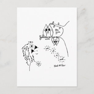 Postal de Owl 'Be You'