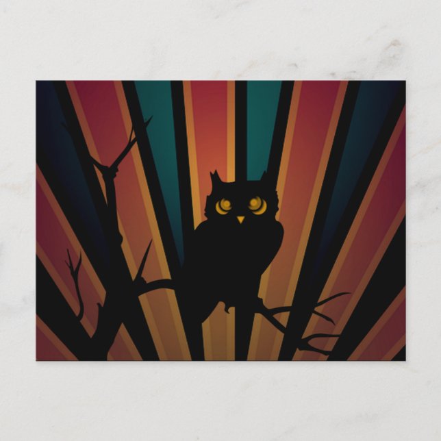 Postal de Owl Sunset (Anverso)