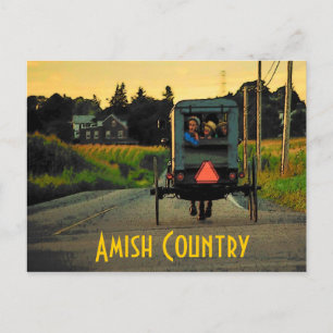 Postal de país Amish