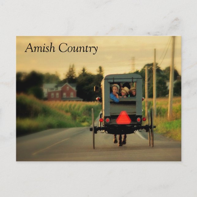 Postal de país Amish (Anverso)
