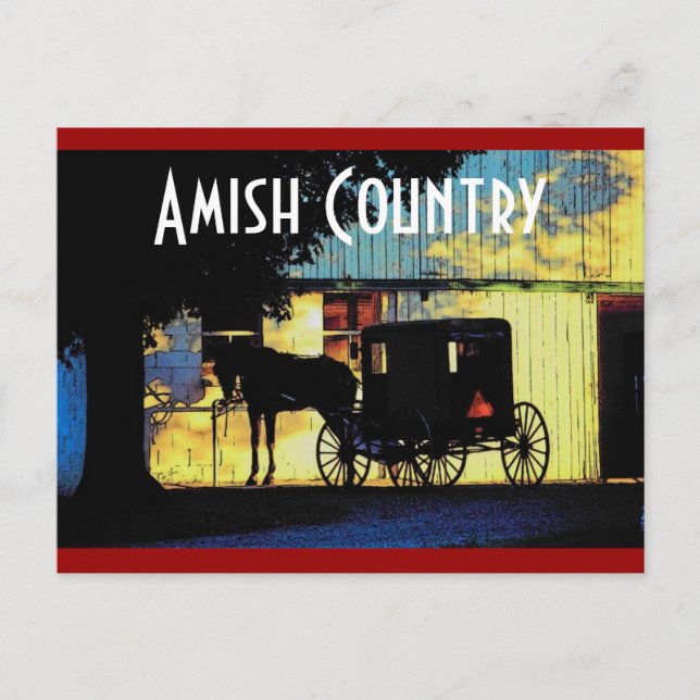 Postal de país Amish (Anverso)