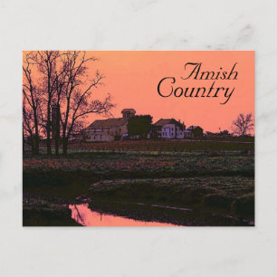 Postal de país Amish