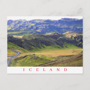 postal de paisajes de Islandia