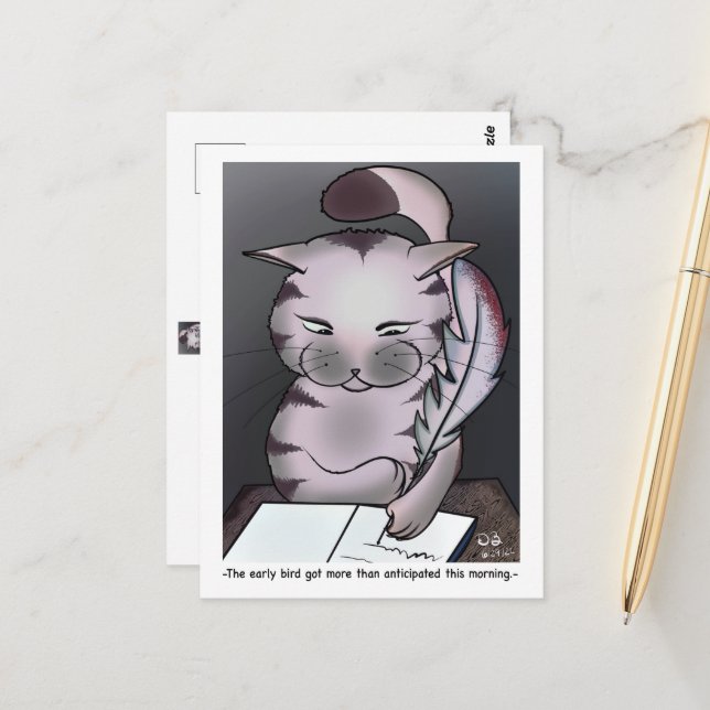 Postal de pájaro temprano (Anverso/Reverso In Situ)