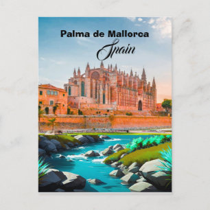 Postal de Palma de Mallorca Recuerdo de Viaje a Es