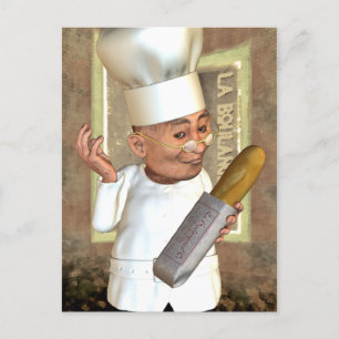 Postal de panadería francesa