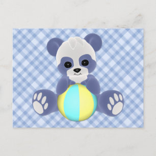 Postal de Panda Baby Boy juguetón