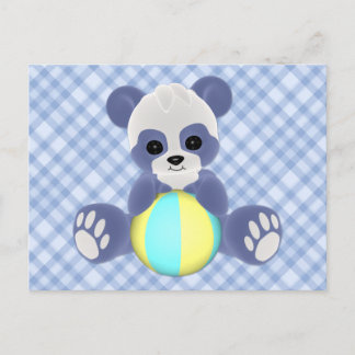 Postal de Panda Baby Boy juguetón