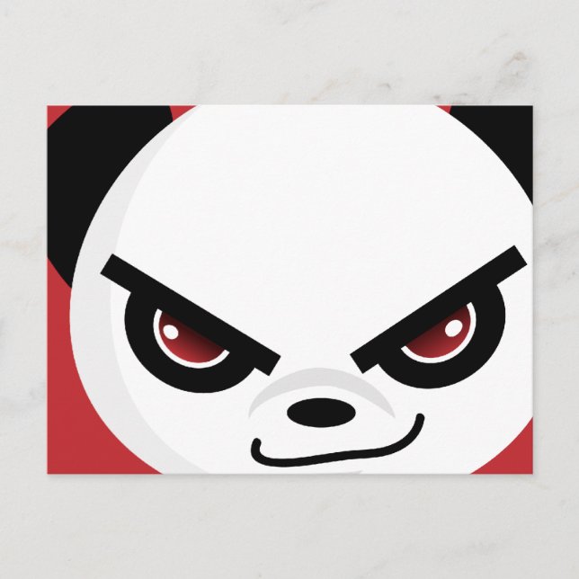 Postal de Panda Malvada (Anverso)