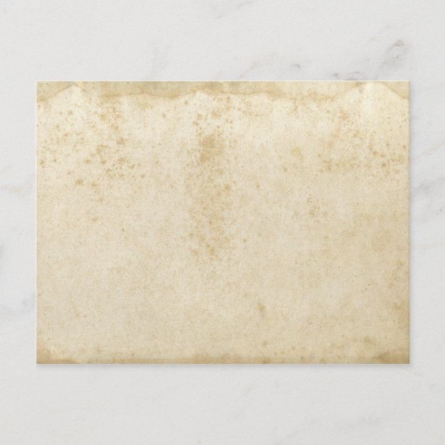 Postal de papel con manchas de antigüedades en bla (Anverso)