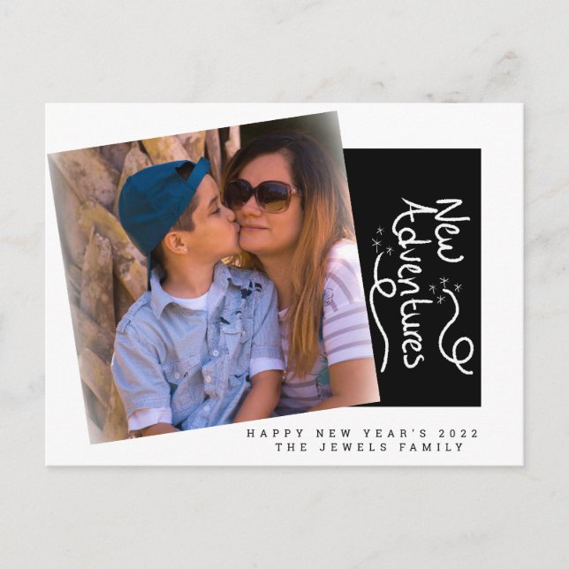 Postal de papel de Año Nuevo 2022 (Anverso)