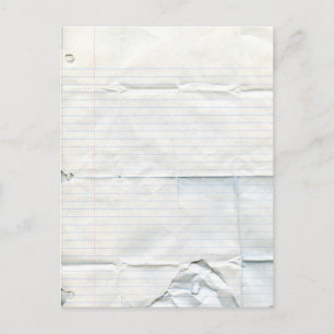 Postal de papel portátil