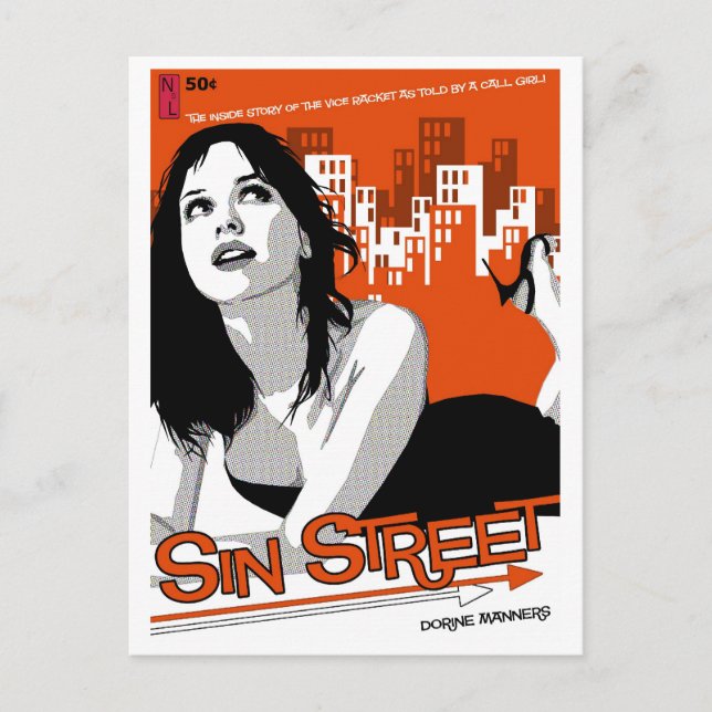 Postal de papel: Sin Street (Anverso)