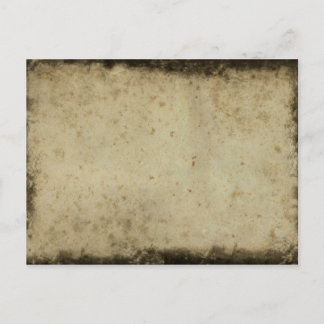 Postal de papel viejo viejo oscuro con manchas
