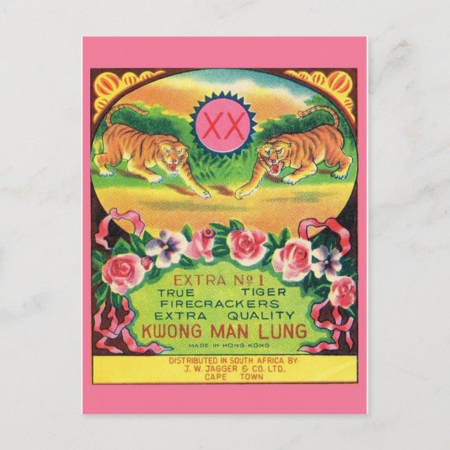 Postal de paquete de pirateo vintage (Anverso)