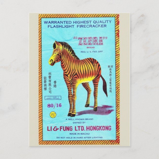 Postal de paquete de pirateo vintage (Anverso)