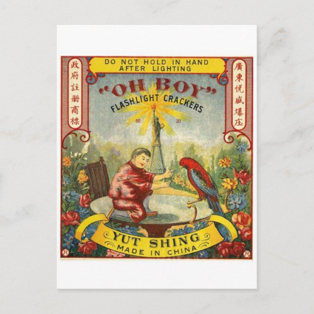 Postal de paquete de pirateo vintage (Anverso)