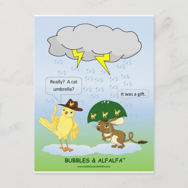 Postal de paraguas (Anverso)