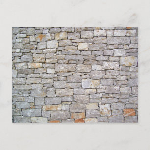 Postal de pared de roca apilada