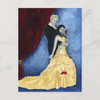 Postal de pareja de vampiros para siempre