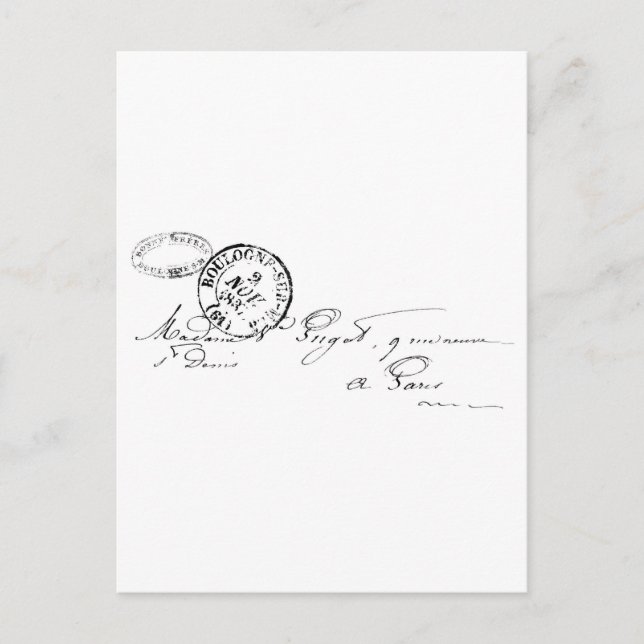 Postal De París (Anverso)