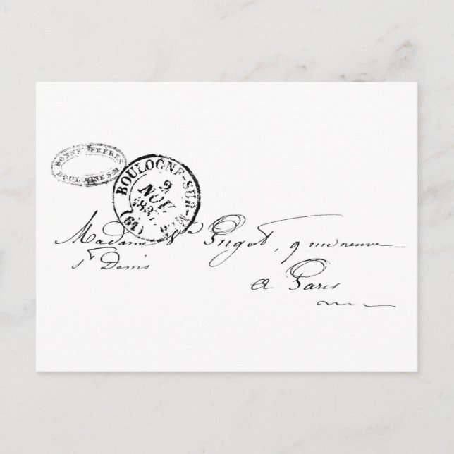 Postal De París (Anverso)