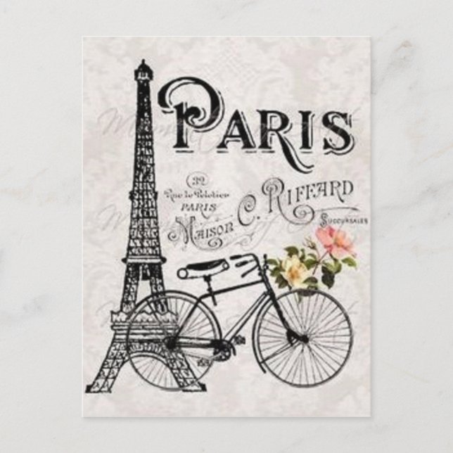 Postal De París con amor (Anverso)