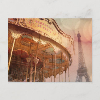 Postal de París del vintage