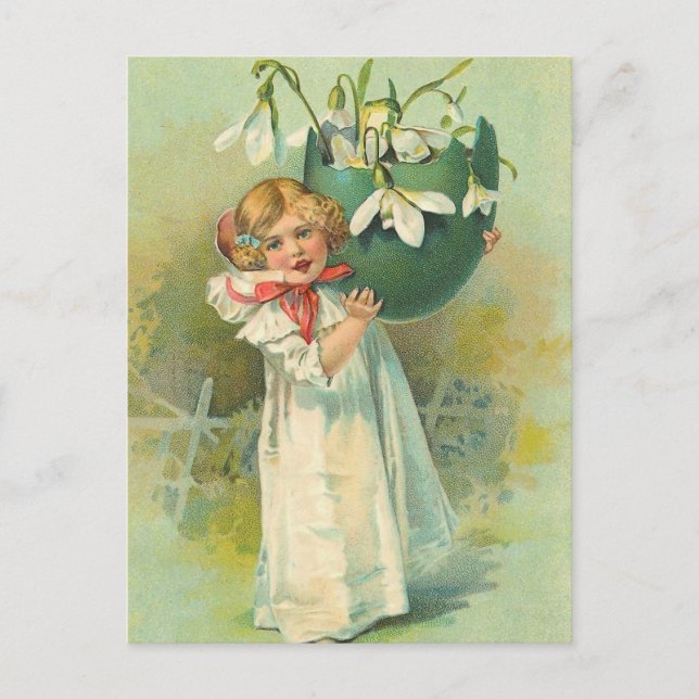 Postal de Pascua del vintage (Anverso)