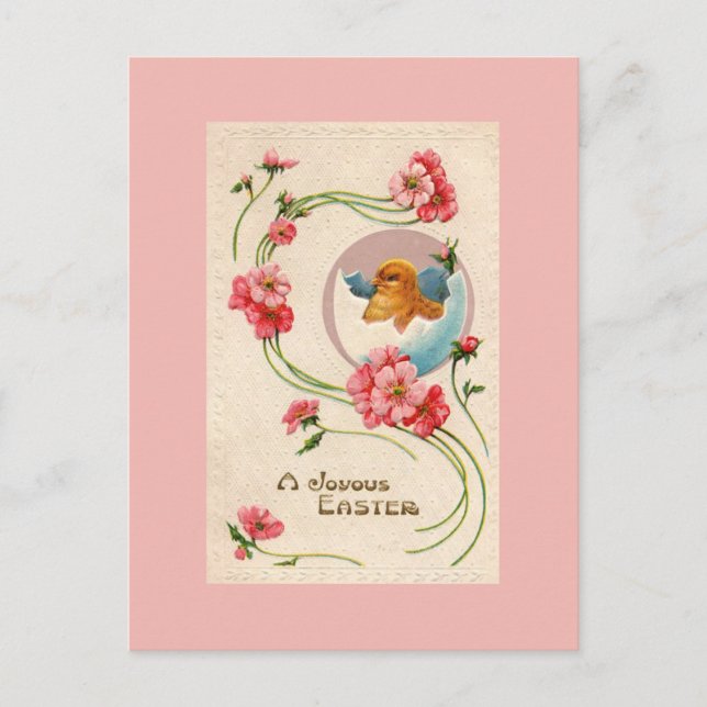 Postal de Pascua Vintage (Anverso)