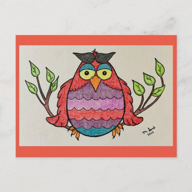 Postal de paso de Bright Owl (Anverso)