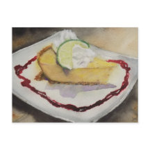 Postal de pastel de queso