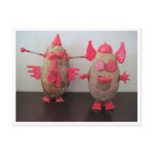 Postal de patatas espaciales