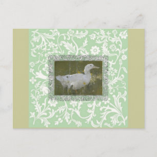 Postal de pato acuarela