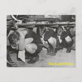 Postal de pato y cubierta