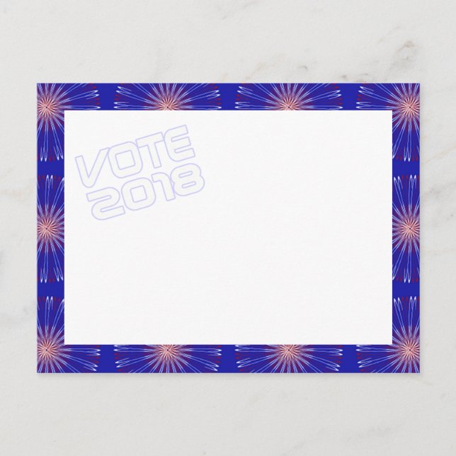 postal de Patriot Coronas VOTE 2018 (Anverso)