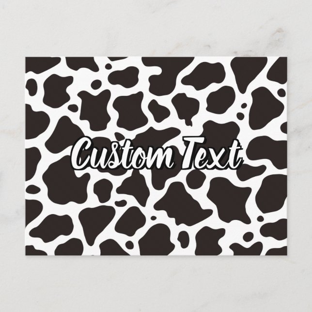 Postal de patrón de vaca (Anverso)