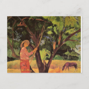 Postal de Paul Gaugin - El recolector de limones