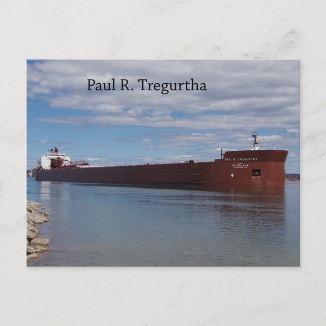 Postal de Paul R. Tregurtha (Anverso)
