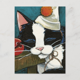 Postal de payaso espumoso de Tuxedo