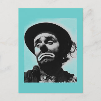 Postal de payaso vintage
