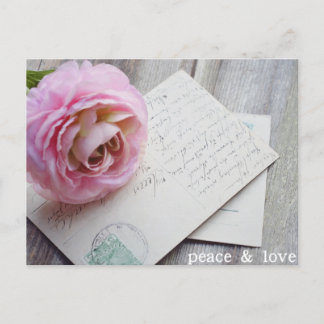 postal de PAZ y AMOR, postal maravillosa