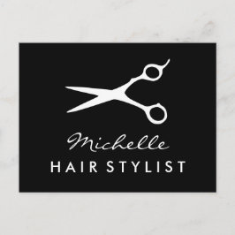 postal de peluquería personalizado para peluquería