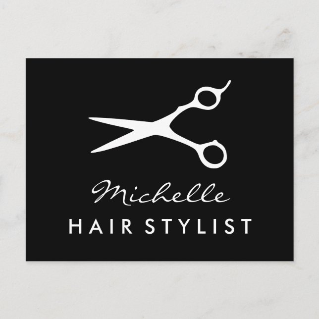 postal de peluquería personalizado para peluquería (Anverso)