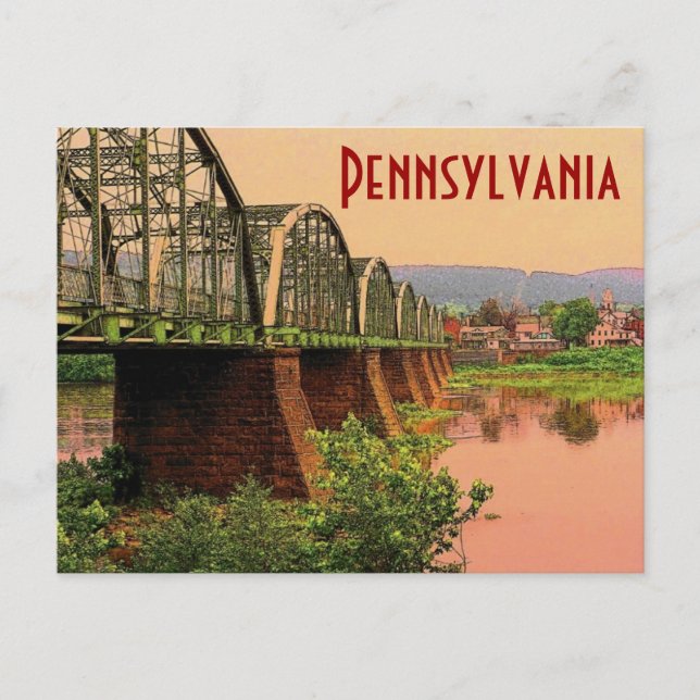 Postal de Pennsylvania (Anverso)