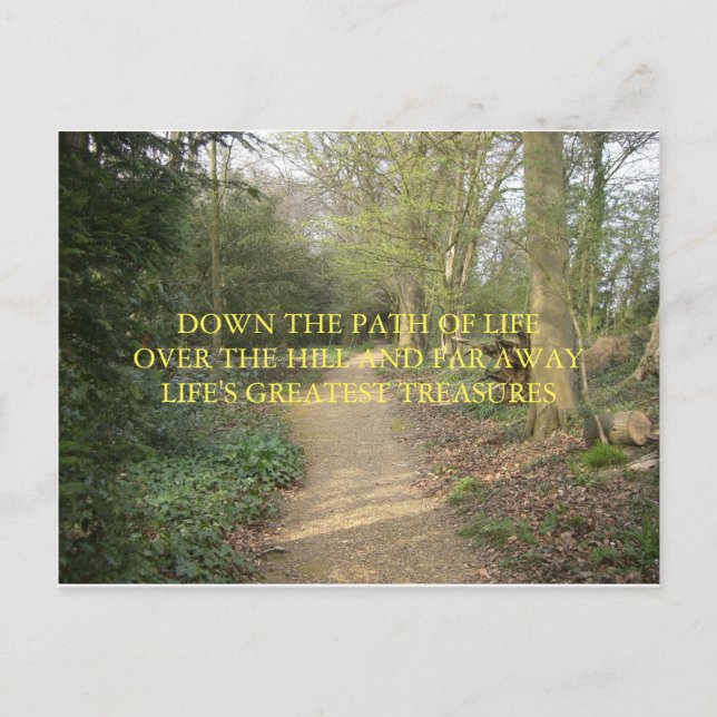 POSTAL DE PENSAMIENTO DEL HAIKU DE LA TRAYECTORIA (Anverso)