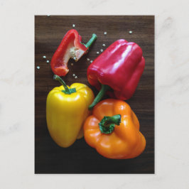 Postal de Peppers coloridas